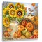 Glow Decor Yellow and Orange Bountiful Harvest Pizazz Print Framed Wall Decor 10" x 10"